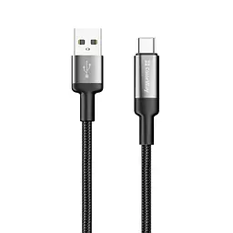 Кабель ColorWay USB - USB Type-C (M/M), braided wire, 6А, 2 м, Чорний (CW-CBUC097-BK)