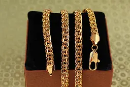 Ланцюг Xuping Jewelry круглий бісмарк 60 см 7 мм золотистий