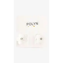 Заколка-краб для дівчинки Polin 3693-8 2 шт Білий