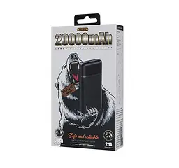 Універсальна мобільна батарея Remax Langgo RPP-166 20000mAh 2USB (2.1A) Чорний - мініатюра 8