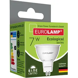 Світлодіодна лампа Eurolamp LED Ecological Series, SMD, MR16, 7W, GU5.3, 4000K (LED-SMD-07534(P)) - мініатюра 4