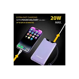 Батарея універсальна Intenso F10000 10000mAh QC3.0 purple (7332033) - мініатюра 6