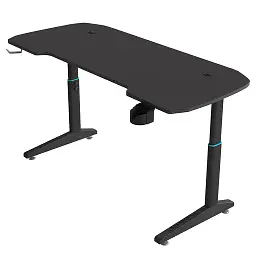 Геймерський комп'ютерний стіл GT Racer T-1229 (120x60x71-79) Black