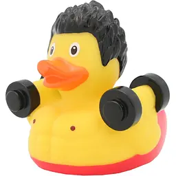 Іграшка для купання FunnyDucks Качка-бодибілдер (2098) - мініатюра 2