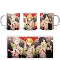 Кухоль GeekLand The Promised Neverland Обіцяний Неверленд Норман Емма Рей З червоною стрічкою NV 02.454 330 мл білий - мініатюра 3