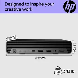 Комп'ютер персональний неттоп HP Pro 400-G9 Mini Intel i3-13100T 8GB F512GB UMA WiFi кл+м 3р Win11P - мініатюра 5