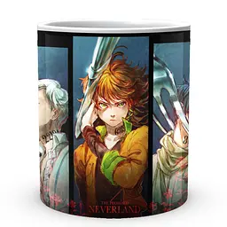 Кухоль GeekLand The Promised Neverland Обіцяний Неверленд Норман Емма Рей Ножі та вилки NV 02.455 330 мл білий - мініатюра 2