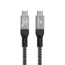 Кабель Cablexpert CCBP-USB4-CMCM240-0.5M, преміум якість, USB4, C-тато/C-тато, 0,5 м.