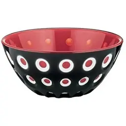 Салатник Guzzini Le Murrine 20 см чорний з червоним (279420146)
