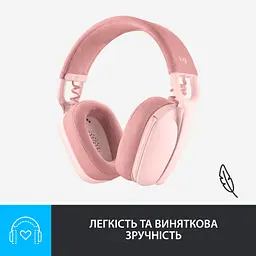 Навушники Logitech Zone Vibe 100 Wireless Rose (981-001224) - мініатюра 7
