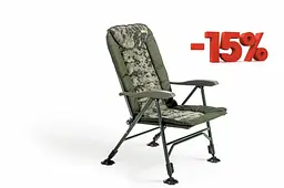 Крісло коропове Mivardi усилиное CamoCODE Quattro навантаження 160кг