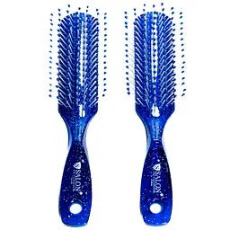 Щітка для волосся масажна Salon Professional пластикова Синя