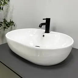 Умивальник VBI Liscia white накладний VBI-015505, Білий - мініатюра 4