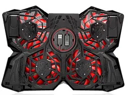 Охолоджувальна підставка для ноутбука Promate AirBase3 4xFan LED 17.3 дюймів - мініатюра 2