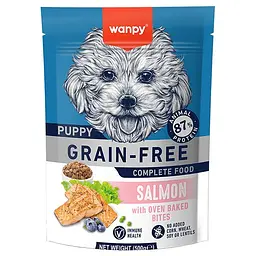 Сухий корм для цуценят Wanpy Puppy Grain Free Salmon Ванпі беззерновий з лососем 500г