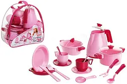 Набір посуду "Cooking Set" 39 предметів рожевий 1764