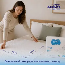 Пелюшки гігієнічні Actilife Med Basic поглинаючі 60х90 см 30 шт. - мініатюра 3