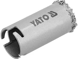 Свердло корончате з вольфраму YATO по бетоні, цеглі, кераміці, силікаті Ø=33мм, l= 65мм (YT-43910) - мініатюра 2