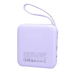 Повербанк маленький фіолетовий портативний зарядний пристрій powerbank XO PR235 22.5W 10000 mAh - мініатюра 3