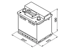 Акумулятор Bosch S3 45Ah 400A L+ (0 092 S30 030) - мініатюра 2