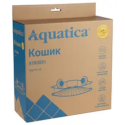 Кошик Aquatica на вакуумних присосках кутовий s38 294×210×90мм (9783831) - мініатюра 3