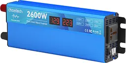 Інвертор автомобільний Choetech 12\220V 2600W (1300Вт), чиста синусоїда