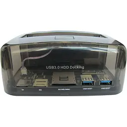Зовнішня кишеня Dynamode 2*HDD 2,5"/3,5" SATA /IDE/SSD - USB3.0, 2 x USB 2.0, SD/TF/M2 (DM-CAD-S8) - мініатюра 2