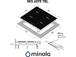 Варильна поверхня Minola MIS 6075 TBL - мініатюра 2
