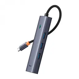 Мультиадаптер хаб Baseus Flite 6-Port Type-C to HDMI4K 3xUsb 3.0 RJ45 (B00052807813-00) - мініатюра 5