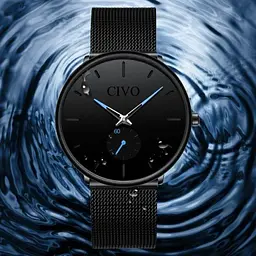 Чоловічий наручний годинник Civo Tower Black - мініатюра 8