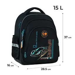 Рюкзак GoPack Education 2606S Speed Zone Чорний (GO26-2606S-6) - мініатюра 2