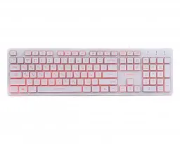 Клавіатура Gembird KB-UML3-01-W-UA, 3-х кольорове підсвічування клавіш, USB, White (KB-UML3-01-W-UA)