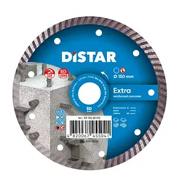 Алмазний диск по бетону Distar Turbo Extra 150x2,2x9x22,23 мм