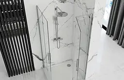 Душова кабіна Rea Molier 2 80x80 chrome REA-K6367 + REA-K6367, Хром, Універсальна, прозорий, хром - мініатюра 3