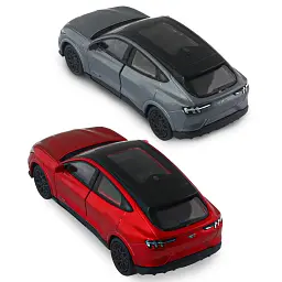 Автомодель - FORD MUSTANG MACH-E GT 2023 (червоний, сріблясто-сірий) - мініатюра 9