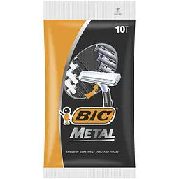 Уцінка. Бритва чоловіча BIC Metal без змінних картриджів 10 шт. 