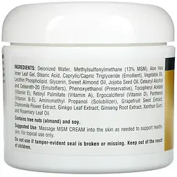 Крем з ліпосомами МСМ Source Naturals MSM Cream 113.4 г - мініатюра 2