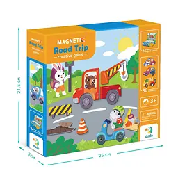Магнітна гра "Дорожні пригоди" DoDo Toys 200244, 1 магнітна дощечка, 36 магнітів - мініатюра 7