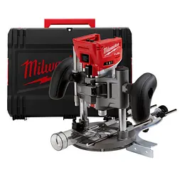 Фрезер кромкувальний акумуляторний MILWAUKEE, M18 FTR8-0X, цанга 6/8мм (насадки для видалення пилу 2шт, накладка 146мм, цанга 1х6