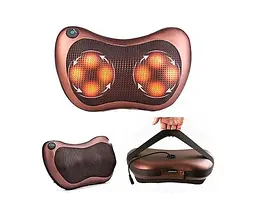 Масажна подушка для дому та машини масажер Massage Pillow 8 роликів (1756375287) - мініатюра 2