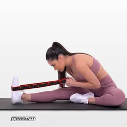 Еспандер стрічка EasyFit з петлями для тренувань червоний (HARD) - мініатюра 8