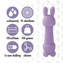 Вібратор Feelztoys Mister Bunny Purple SO4439 [100988] - мініатюра 2