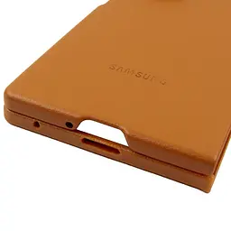 Шкіряний чохол Leather Case (AAA) для Samsung Galaxy Z Fold7 Tan - мініатюра 5