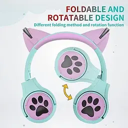 Дитячі навушники Riwbox CF9 Robot Cat Ear - мініатюра 2