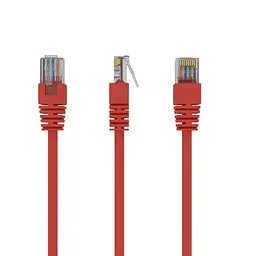 Патч-корд UTP Cablexpert (PP12-5M/R) літій, 50u штекер із засувкою, 5 м, червоний