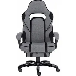 Крісло ігрове GT Racer X-2749-1 Gray/Black Suede (X-2749-1 Fabric Gray/Black Suede) - мініатюра 5