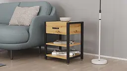 Тумба універсальна Ferrum-decor Вів'єн 1/2 50x41x40 чорний ДСП Дуб Артізан 16мм (FRD-104123) - мініатюра 7
