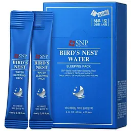 Маска для обличчя SNP нічна з екстрактом ластівчиних гнізд 80 мл (20 шт. х 4 мл)
