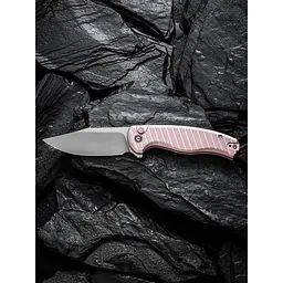 Ніж складаний туристичний Civivi Stormhowl, (8.4 см) Nitro-V / Aluminum рожевий - мініатюра 17
