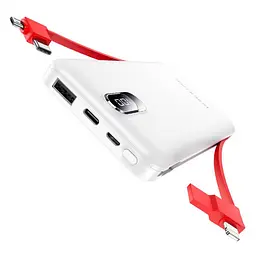 Зовнішній АКБ BOROFONE BJ2 Buena 10000 mAh з кабелями Lightning/Type-C/Micro